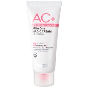 메르필 생리전후 여드름 개선 AC+올인원 매직크림 /피지개선/좁쌀트러블/흔적완화/여성여드름, 1개, 100ml