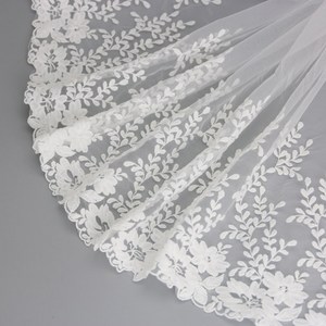 (1야드/롤) 망포 수용 레이스 의상 디자인 속옷에 웨딩 헤어 액세서리 제작 DIY, 1개, White
