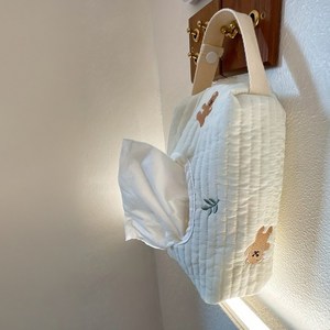 럭키네스트 걸어쓰는 티슈 걸이 케이스, 나뭇잎곰돌이