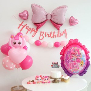 이벤트홀릭 캐치티니핑 하츄핑 풍선 생일파티세트, 숫자풍선 없음
