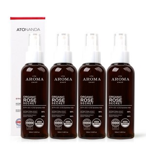 [여성청결제] 로즈시크릿 100ml / 탈취테스트완료 / 유기농 / 페미닌 이너 미스트 / 은은한 로즈향 / 생리전후 산뜻하게 / 가방 속 휴대용 / 더아로마샵, 4개