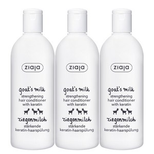 지아자 산양유 단백질 헤어 린스 컨디셔너, 200ml, 3개
