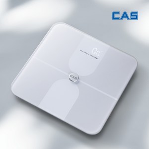 CAS 스마트 체중계 삼성헬스 연동 인바디 가정용 블루투스 BIA 정밀 측정 체지방계, 1개, 화이트 (WHITE), S19