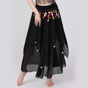 스펠 코인 스커트 밸리 벨리 라인 댄스복 줌바 에어로빅 단체 공연 무대 연습
