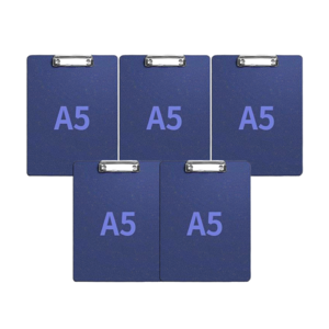 웰컴투 PS클립보드 A5, 네이비, 5개입