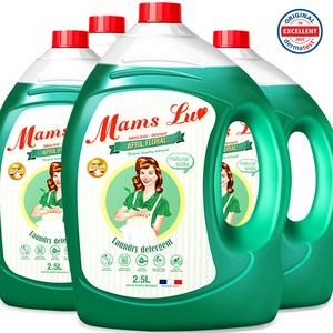 맘스럽 액체세제 2.5LX4개 고농축 프리미엄 무독성인증 실내건조 세탁세제, 2.5L, 4개 골드박스 특가