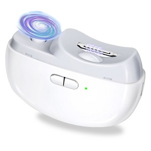 민루플 3in1 무선 저소음 휴대용 전동 손톱깎이 Type-c 충전식 led 조명모드 400mAh, 1개, 화이트