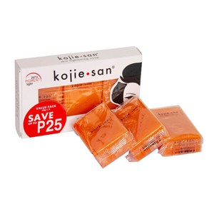 겟겟 필리핀 비누 Kojie San Soap, 65g, 3개입