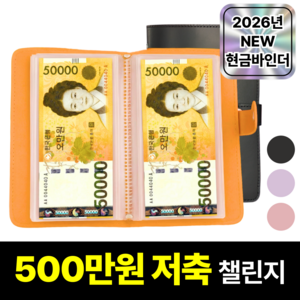 루브론 갓생 현금 바인더 저축 다이어리, 1개, 매트 블랙