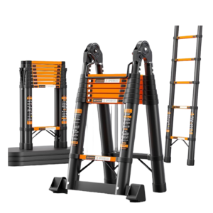 몬테리아 독일기술 최신형 멀티 다용도 사다리 접이식 AH형 A형 H형 안테나사다리 접이식 가정용 G818-093, 1개