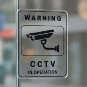 도미노스토리 cctv 녹화중 촬영중 투명 아크릴 표지판 안내판 3mm 영문 150x120, 1개, cctv녹화중