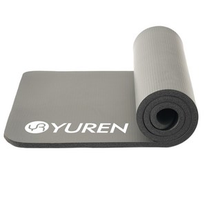 유렌 NBR 두꺼운 요가매트 20mm 195x61cm 푹신한 운동매트, 그레이, 1개