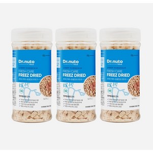 닥터뉴토 고양이 동결건조 간식 유산균 트릿 (구내염/구취/치석제거 도움), 3개, 55g, 치킨