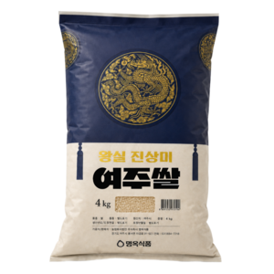 [26년 햅쌀] 출시기념할인 왕실 진상미 여주쌀 [백화점납품용 프리미엄쌀], 4kg, 1개, 상등급