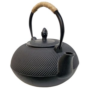 케이파이어 주물주전자 무쇠주전자 대용량 벽난로소품 인덕션사용 3리터 3L, 1개, 블랙