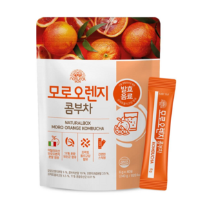 내추럴박스 모로오렌지 콤부차, 6g, 40개입, 2개