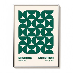 아트위크엔드 인테리어 액자 포스터 미드센추리 바우하우스 44종 모음 실버프레임, 19.바우하우스 19 (실버프레임)