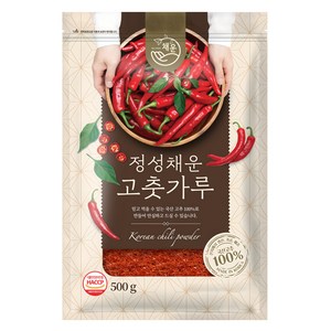 채운 국산 고춧가루 보통굵기 아주매운맛, 500g, 1개