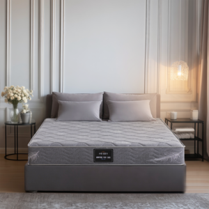 YEAAYE 압축 독립 스프링 소프트 매트리스, 그레이, 20cm