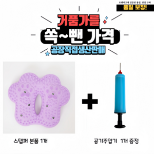 트렌디고 에어 지압 스텝퍼 홈트 실내 운동기구, 블러썸핑크