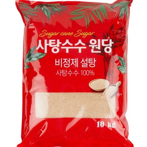 슈가푸드 비정제설탕 원당 사탕수수당, 10kg, 1개