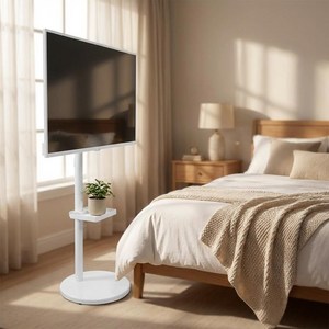 지마운트 무빙스탠드 이동식 티비거치대 삼탠바이미 TV/모니터 거치대 FS220, 화이트, 1개