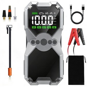 콜콜러브 휴대용 무선 차량용 공기 펌프 및 비상 시동 전원 일체형, 8000mAh, 1개