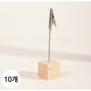 리카스온니 센스 메모꽂이 종이 홀더 사진집게, 10개, 우드