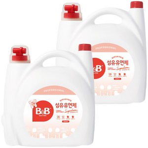 비앤비 대용량 섬유유연제 자스민 & 로즈향, 5.5L, 1개입, 2개
