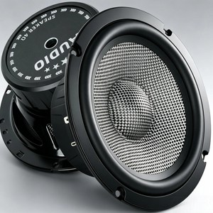 WdiYa 6.5인치-4옴 카본 파이버 중저음 자동차 스피커 HIFI 고출력 피크 800W-좌우 각 1개 총 1세트, 1박스, YS-625-088