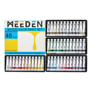 미덴 전문가용 수채화물감 12ml x 48종 세트, 48색