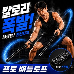 루비자 고강도 유산소 전신운동 홈트 무소음 배틀로프, 루비자 블랙