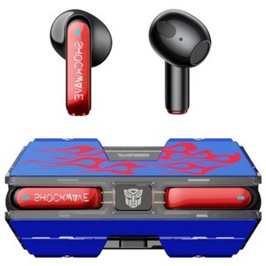 트랜스포머 T01 블루투스 이어폰 저지연 게이밍 무선 이어폰, 푸른 색