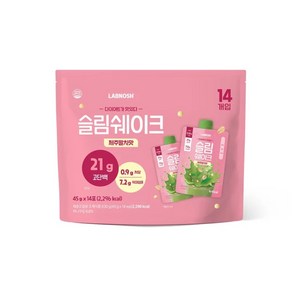 랩노쉬 슬림쉐이크 제주말차, 45g, 14개