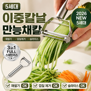 고운담 다용도 스텐 만능 채칼, 1개, 실버