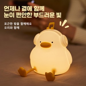 병아리 충전식 스텐드 무드등 LED KC인증 수면등 신생아 수유등, 음악 병아리