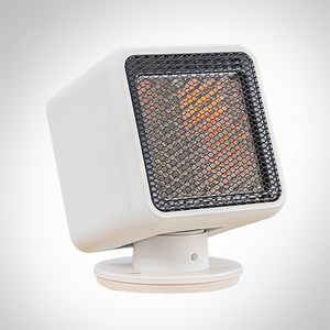 모션감지 센서 초절전 무소음 리플렉트 에코히터 전기난로_특수설계 큐브 반사판, 화이트