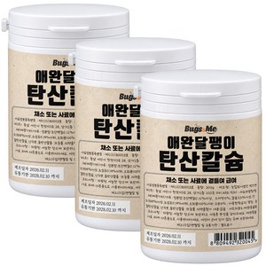 벅스앤미 애완달팽이 칼슘 ( 중질산 탄산칼슘 ), 3개, 200g