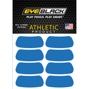 EYEBLACK 블루 컬러 아이블랙 12 pair (24개) blue 아이패치 스티커, 매트블루, 1개