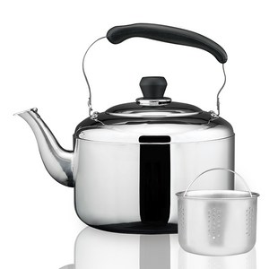 쿡차미 스텐 휘슬 차망주전자, 5L, 혼합색상, 1개