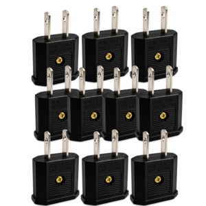 트렌디픽 110v 220v 변환 일본 돼지코 어댑터 미국 대만 여행용 해외 충전, 10개