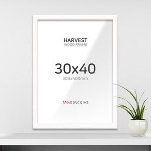 모노치 하베스트 우드 인테리어 액자 30x40, 1개, 오프화이트