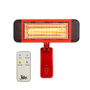 코멕스 벽걸이 근적외선 히터, CM-4800W, 레드 + 블랙
