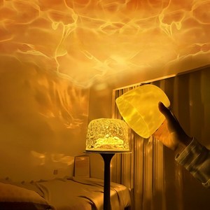 루멘 윤슬 오로라 회전 무드등 인테리어 무선조명, 화이트