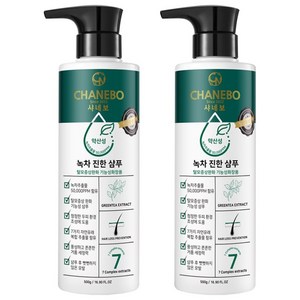 사춘기 청소년 샴푸 떡진머리 비듬 정수리냄새 지성두피 녹차샴푸 500ml, 500g, 2개