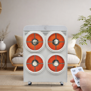 [프리미엄 26년형] 전기히터 원적외선 카본히터 15평 전기난로 온풍기 대류난방 타이머, 원적외선 카본히터(4구 15평형)