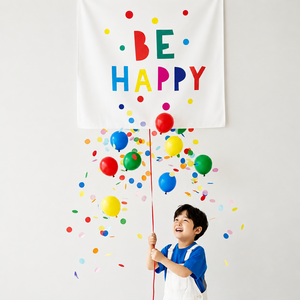 서프라이즈 현수막 풍선 생일 세트, 1개, 비해피