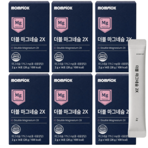 더블 글루콘산 젖산마그네슘 HACCP 스틱, 6개, 14회분