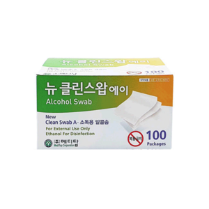 메디탑 뉴클린스왑 에이 소독용 알콜솜, 100개입, 1개