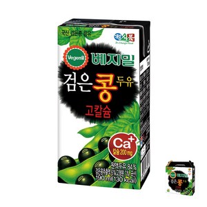 베지밀 검은콩 두유 고칼슘, 190ml, 32개
